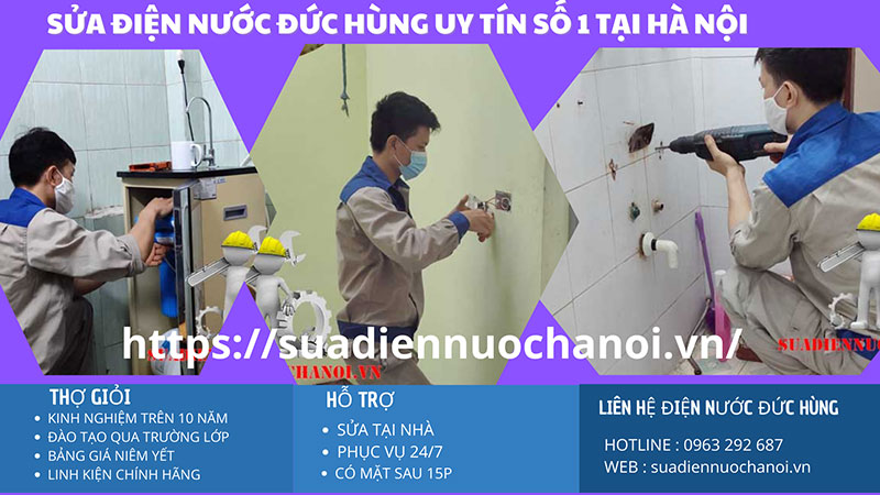 Bảng giá dịch vụ sửa điện nước tại nhà Đức Hùng